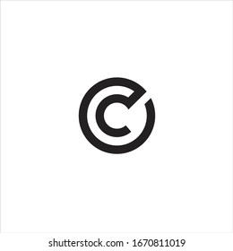 Letter  C  circle logo design vector image , letter c 