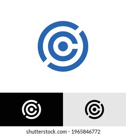 Letter C Circle Logo Design Template