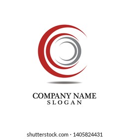 Letter C circle Logo Template Design Vector