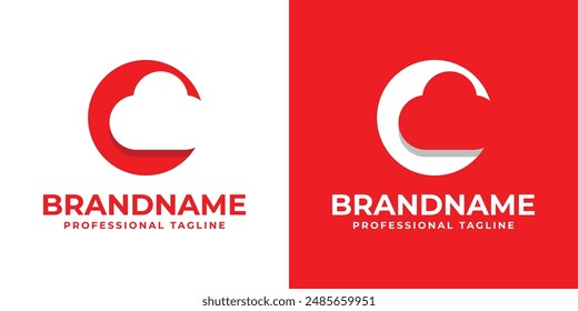 Letter C Cloud Logo, Perfect for Cloud Computing Solutions