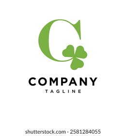 Letter C Clover Leaf Logo Icon Vector