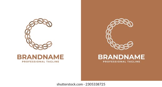 Letter C Coffee Chain Logo, suitable for any business realted to Coffee with C initials. svg