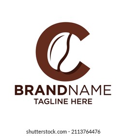 Letter C Coffee Logo Design Template Inspiration, Vector Illustration.