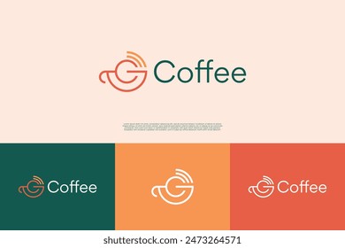 Letter C coffee logo design