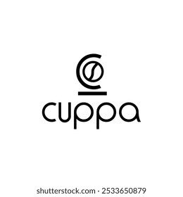 Letra C Café Logotipo Diseño Plantilla Inspiración Ilustración vectorial