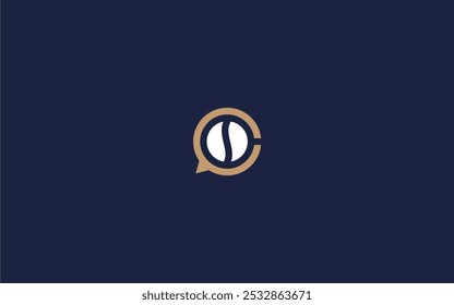 Letter c with coffee logo icon design vector design template inspiration