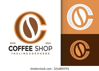 Letter C Coffee Shop Logo Design, brand identity logos vector, modern logo, Logo Designs Vector Illustration Template