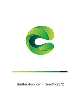 letter c colorful logo design, vector, illustration