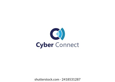 Letter C communication technology logo