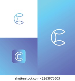 Letter C concept technology logo design vector illustration, Powerful C letter logo design concept vector image