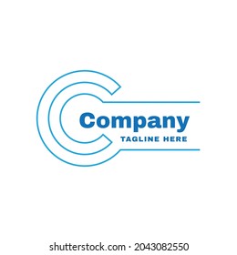 
Letter C with Connected Circles forming letter C Logo Vector - Vector eps 10