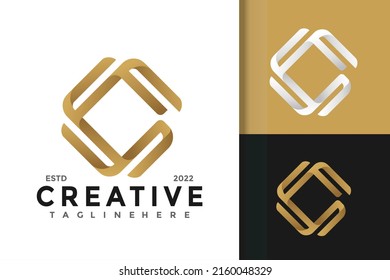 Letter C Creative Logo Design Vector Template
