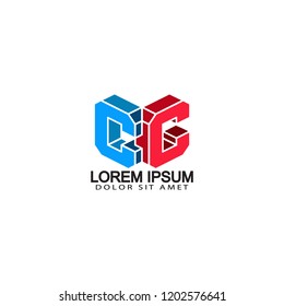 letter c creative logo template design vector