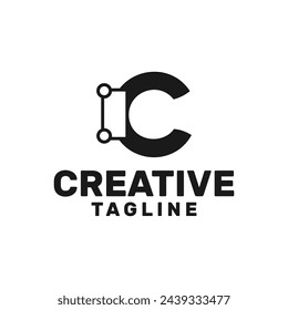 letter c creative logo template