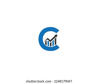 Letter C Creative unique Accounting and Financial Logo Design Template Vector.