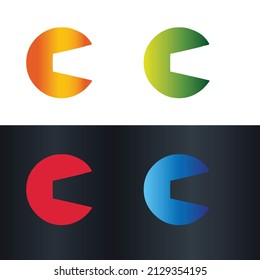 Diseño del logotipo de vectores modernos creativos de la letra C