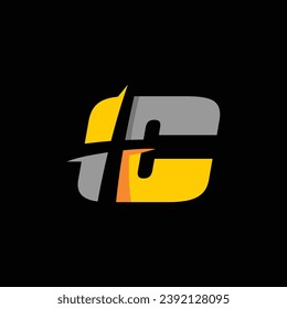 Letter C Cross Logo Design Template Inspiration, Vector Illustration.