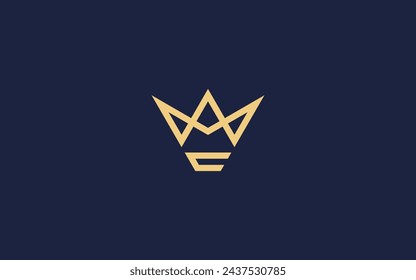 letter c with crown logo icon design vector design template inspiration