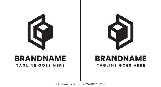 Letter C and D Box Logo, symbolizing balance, harmony, and structure
