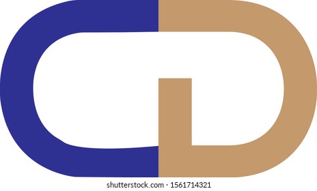 Letter C D CD Logo  design . Vector graphic design template element. Graphic Symbol for Corporate Business Identity. - Vector
