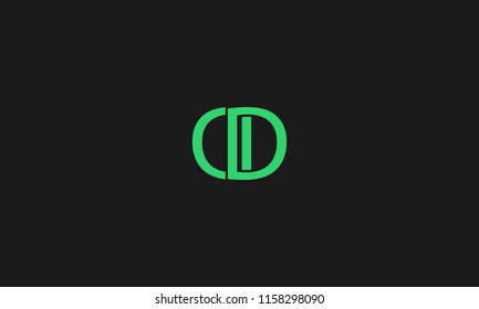 letter c d i logo with negative space effect for illustration use