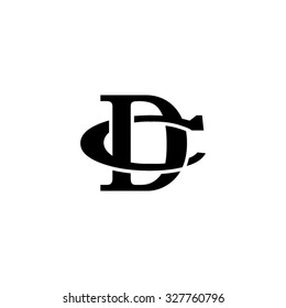 letter C and D monogram logo