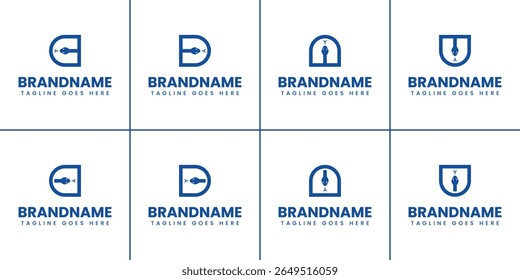 Letter C D U N Snake Logo, symbolizing agility, transformation, and dynamic energy