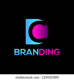 Letter C, DC Corporate Logo Design.Technology, Monogram, Business, Company, Modern and Iconic Logo Design Vector Template.