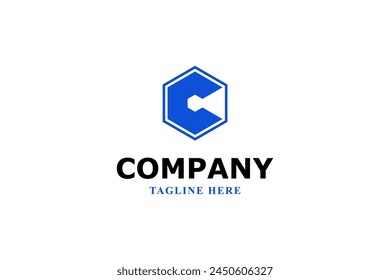 letter c and diamond modern logo