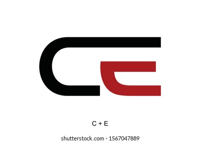 Letter C E Concepts Ready Use Stock Vector (Royalty Free) 1567047889 ...