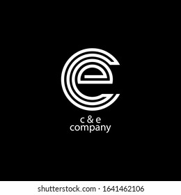Letter C & E logo Icon Design Template