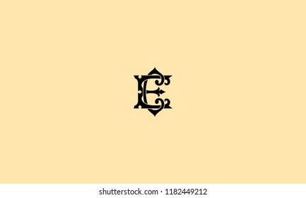 LETTER C AND E VINTAGE LOGO FOR ILLUSTRATION OR LOGO DESIGN USE