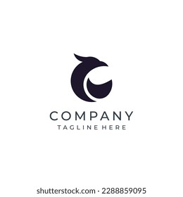 Letter C Eagle Logo , Initial Premium Design