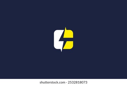 Letter c with electricity logo icon design vector design template inspiration
