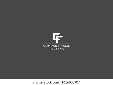Letter C F CF Logo Abstract Design In Vector file