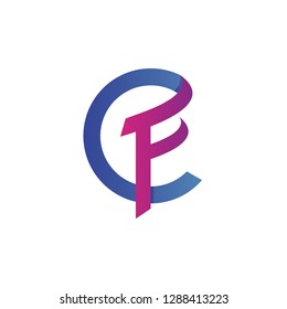 Letter C and F Logo Vector