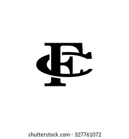 letter C and F monogram logo