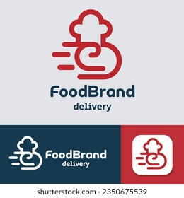 Letter C Food Fast Delivery Logo Design