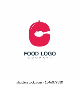 Letter C Food Logo Design. Vector Icon