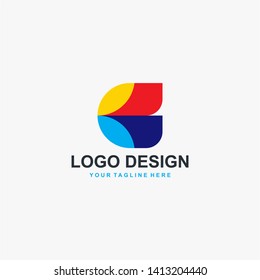 Letter C full colors logo design vector for your business company.