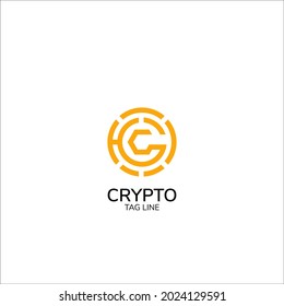 LETTER C G CRYPTO LOGO