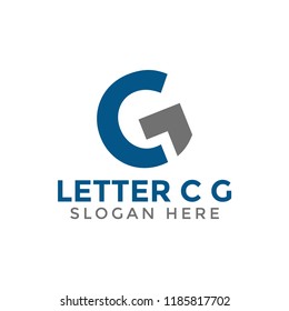 Letter C G Logo Icon Design Template Vector