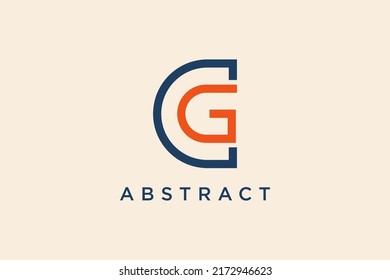 letter c and g logo vector