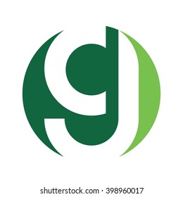 letter c and g logo vector.