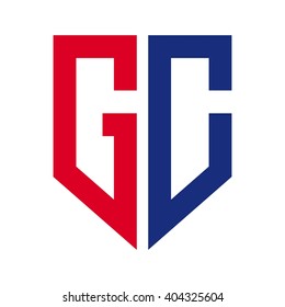 letter C and G logo vector.