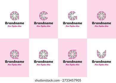 Letra A C G O Q R S U Logotipo da fruta do dragão, simbolizando frescura, diversão e criatividade