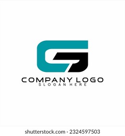 Letter C G Simple vector logo design.