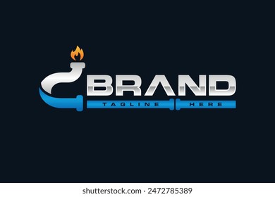 Buchstabe C Gasrohrlogo