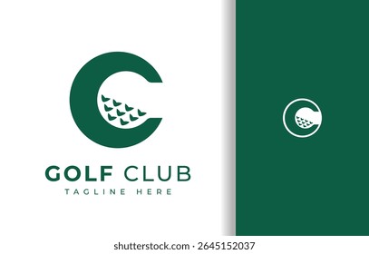 LETTER C WITH GOLF BALL LOGO