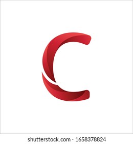 Letter C Gradient Logo Template